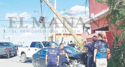 Por creerse 'rápido y furioso' y querer rebasar, Isidro causa choquezón en la colonia Pancho Villa