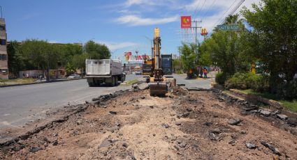 Así comenzó la modernización de la avenida Reforma y avenida Guerrero en Nuevo Laredo
