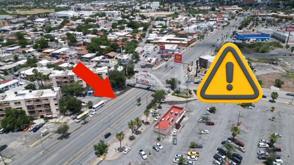 Cierre de Avenida Reforma en Nuevo Laredo