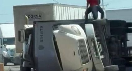 Laredo: tráileres provocan caos en las Minas e International Trade Center; esto fue lo que sucedió