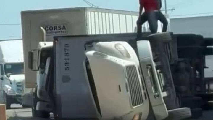 Laredo: tráileres provocan caos en las Minas e International Trade Center; esto fue lo que sucedió