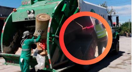 Camión de basura le prensa mano a trabajador; pedía auxilio a sus compañeros | VIDEO