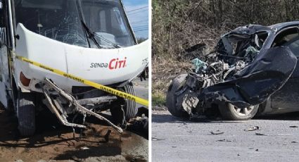 Tragedia familiar: papá y su pequeño hijo mueren prensados; chocan de frente con camión