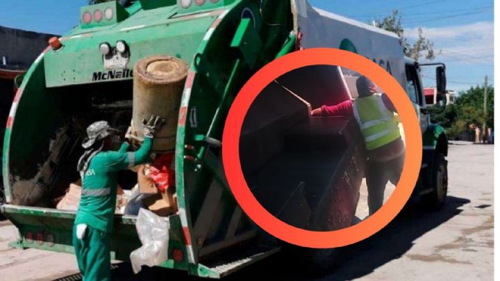 Camión de basura le prensa mano a trabajador; pedía auxilio a sus compañeros | VIDEO