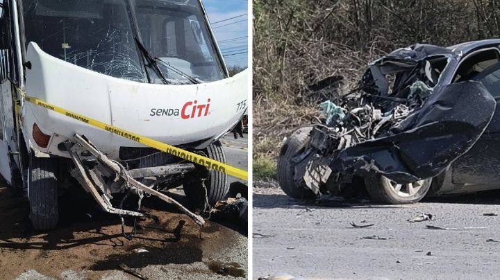 Tragedia familiar: papá y su pequeño hijo mueren prensados; chocan de frente con camión