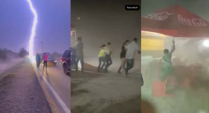 Tormenta eléctrica sorprende a Piedras Negras: personas corrían para ponerse a salvo | VIDEO