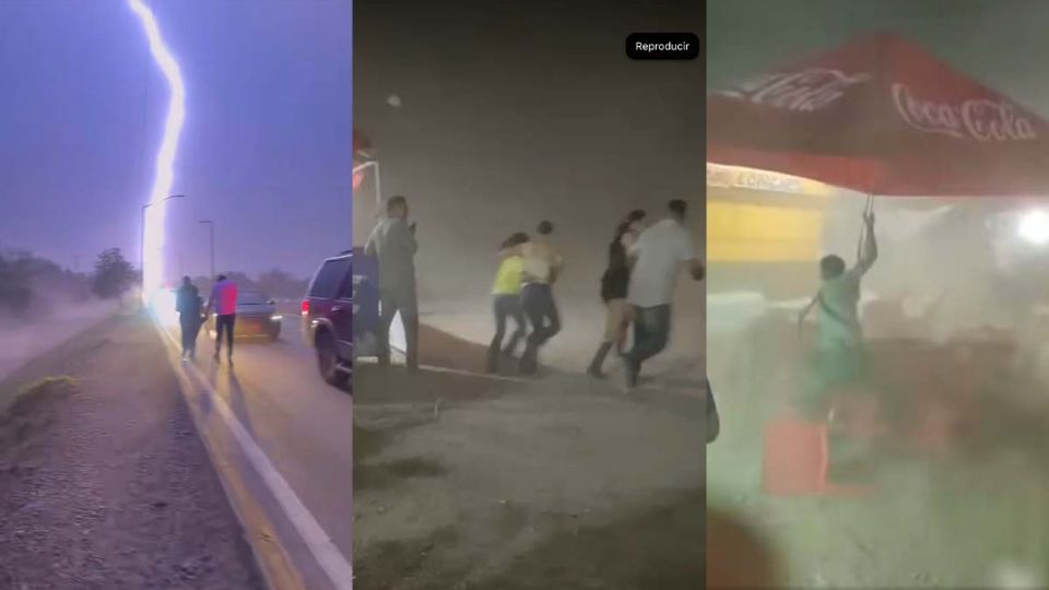 Tormenta eléctrica sorprende a ciudadanos