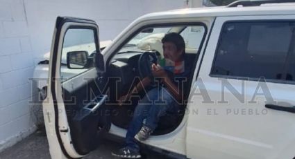 José maneja ebrio y provoca choque por alcance en la colonia Campestre; termina fracturado