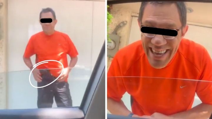 Surge 'Lord Pistolón'; amenazó a joven por estacionarse frente a su casa