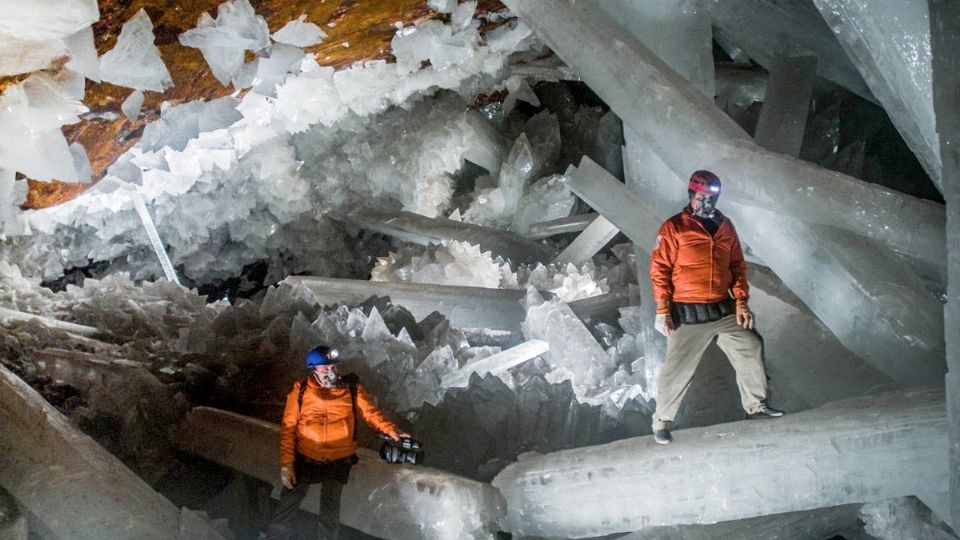 Los gigacristales del interior de la mina de Naica.