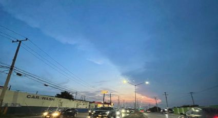 Cielo de Nuevo Laredo 'se parte en dos'; ¿llegará la tormenta?