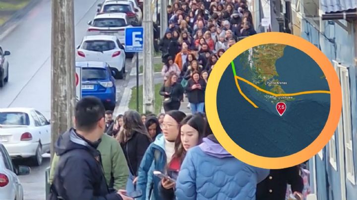 Terremoto de 7.5 grados sacude el sur de Chile; activan alerta de tsunami