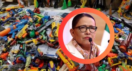 Retiran más de mil 600 armas y cambian juguetes bélicos por libros, anuncia Rosa Icela Rodríguez