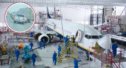 Causan 'atorones' en carretera a Nuevo Laredo; impiden acceso a trabajadores de Aeropuerto del Norte
