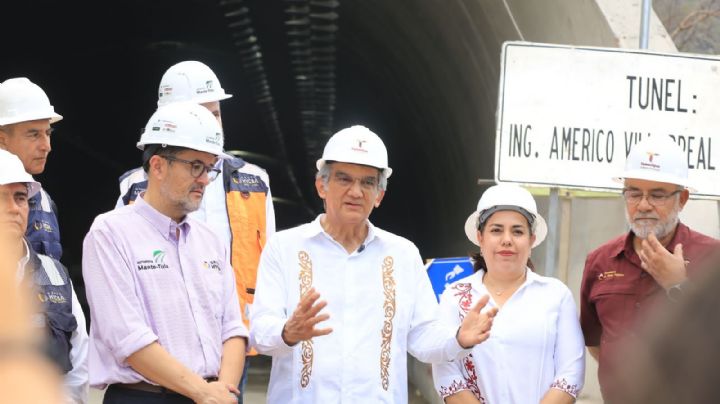 Supervisa gobernador de Tamaulipas obra de autopista Mante-Ocampo-Tula; lleva 82% de avance