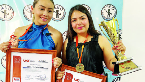 Estudiantes de la UAT de Nuevo Laredo hacen el 1-2-3 en Estatal de Oratoria
