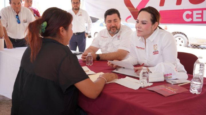 Carmen Lilia Canturosas se reúne con vecinos de los Fresnos en 'Presidencia Cerquita de Ti'