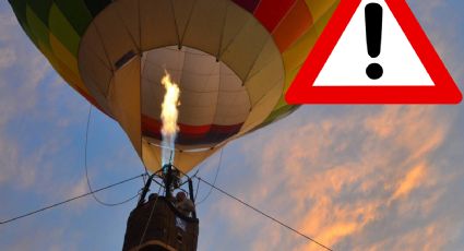 MOMENTO EXACTO en el que globo aerostático se desploma en Teotihuacán; hay 12 heridos