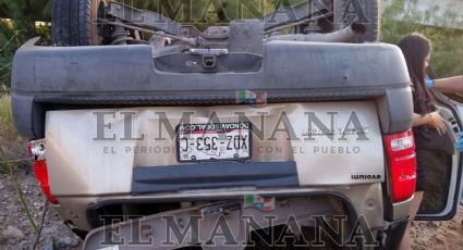 Leslie conduce ebria y vuelca su camioneta en Bulevar Anzures; atravesó un barandal de protección