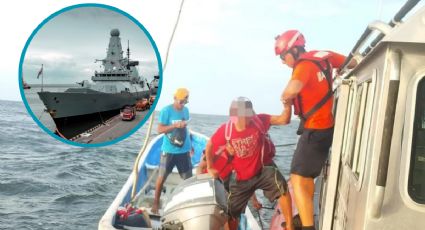 Rescatan a 8 pescadores varados en medio del mar; falla en el motor los dejó a la deriva