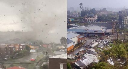 MOMENTO EXACTO en el que tornado arrasa con casas y deja heridos a su paso | VIDEO