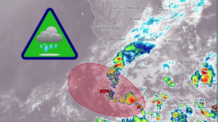 De formarse en el Pacífico, ‘Alvin’ podría dejar lluvias intensas en estos estados