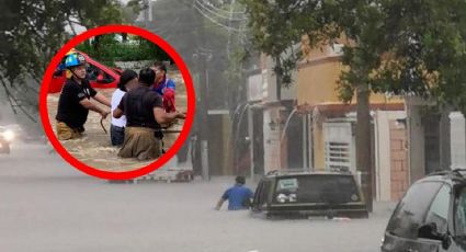 Inundaciones en Ciudad Victoria: rescatan a mujer y su hija; intensas lluvias causan estragos