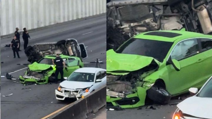 Texas: fatal colisión entre cinco autos deja un muerto; uno iba a 168 kilómetros por hora