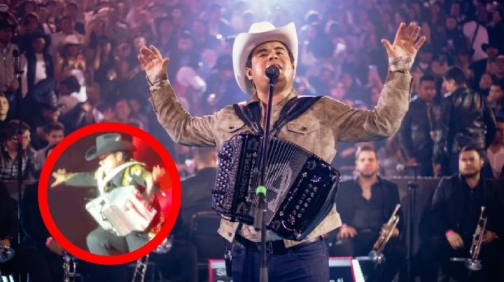 Alfredito Olivas sufre caída en pleno concierto; así fue captado el momento | VIDEO