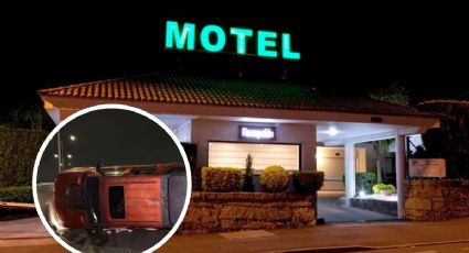 Hombre vuelca su camioneta al salir de un motel; su esposa lo estuvo buscando varias horas