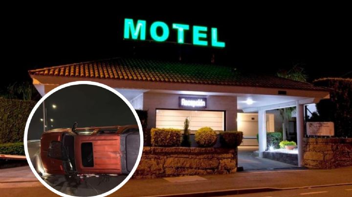 Hombre vuelca su camioneta al salir de un motel; su esposa lo estuvo buscando varias horas