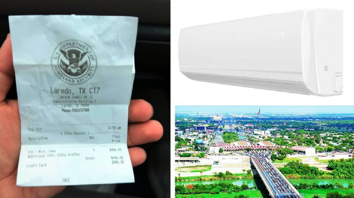 Texano cruza minisplit chino por el Puente II y le cobran 145% de arancel