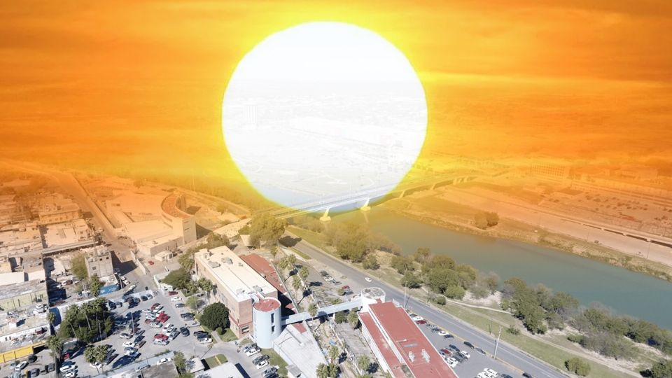 Sol inclemente sobre la frontera.