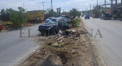 Natalia fue sorprendida por una camioneta; sufrió aparatosa volcadura en la Colonia 150 Aniversario