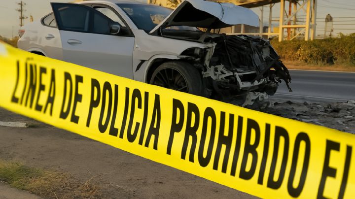 Camioneta BMW sufre brutal volcadura en Anáhuac; hay dos muertos