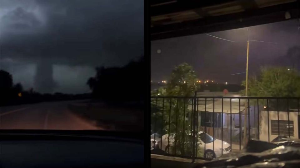 Tormenta eléctrica intensa en la frontera tamaulipeca 