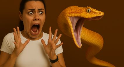 Si ves esto en tu patio o jardín, quizá tengas una serpiente en casa como 'inquilina'