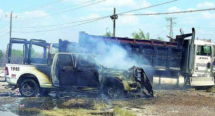 Patrulla de la Guardia Estatal arde en llamas en Nuevo Laredo; ¿qué pasó?