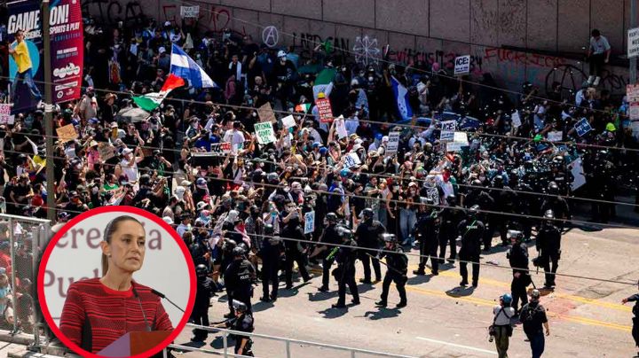 Protestas en Los Ángeles: Sheinbaum ofrece apoyo a connacionales en EU con CIAM