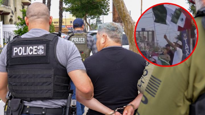 Policía de Laredo vigiló a manifestantes contra medidas migratorias; la marcha fue pacífica