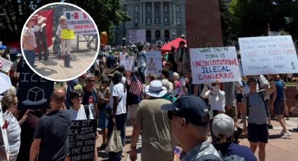 Trasladan protestas del 'No Kings' a la embajada de EU en México | VIDEO