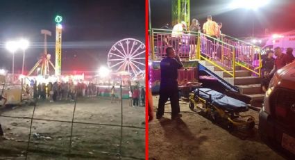 Peligrosa feria: falla en juego mecánico provoca lesiones a 15 personas; 8 eran menores de edad