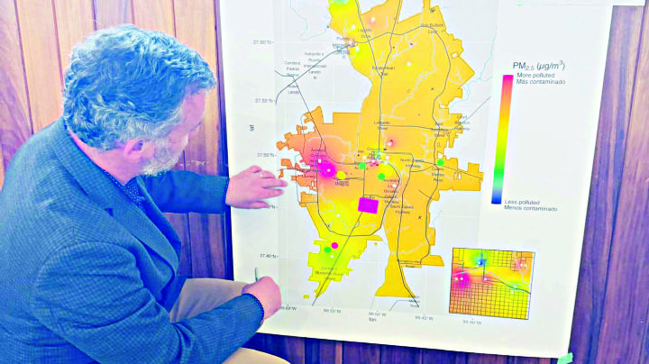 Respiran Laredos aire contaminado