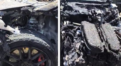 Así quedó el Lamborghini que chocó en Laredo; no se explican cómo sobrevivió el conductor | VIDEO
