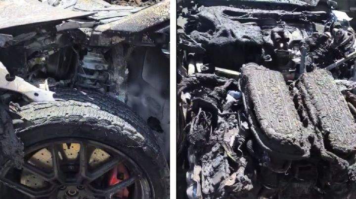 Así quedó el Lamborghini que chocó en Laredo; no se explican cómo sobrevivió el conductor | VIDEO