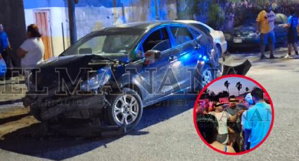 Chocan y dejan a 2 niños heridos en la colonia Los Cántaros; casi se agarran a golpes por el accidente