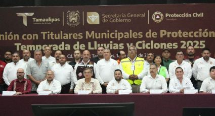 Américo Villarreal encabeza reunión estatal de Protección Civil; Nuevo Laredo dice presente