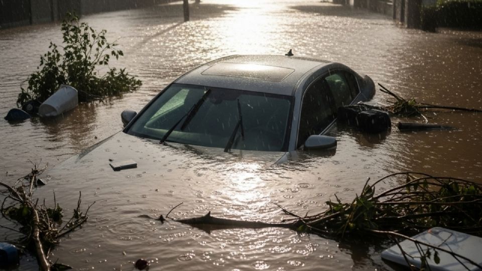¿Tu coche se estancó en una inundación?; esto debes revisar antes de encenderlo