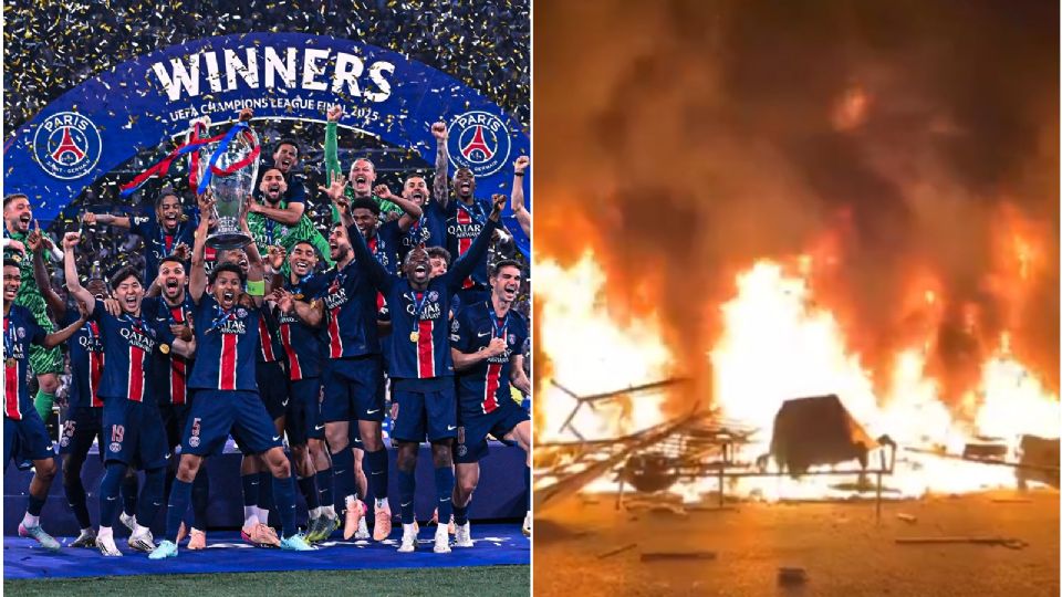 PSG se corona y desata el caos en París; hay reporte de fallecidos