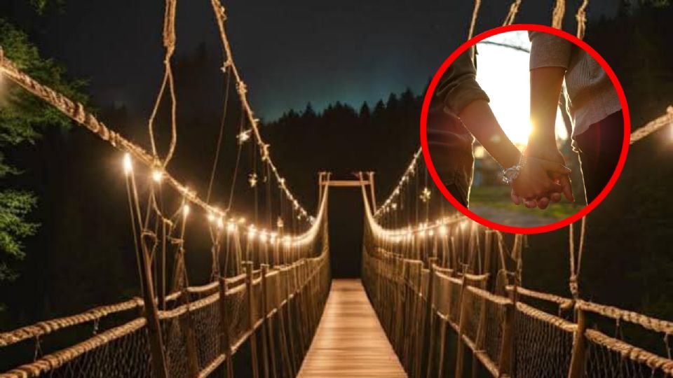 Idea para parejas: este parque tiene puentes colgantes en medio del bosque